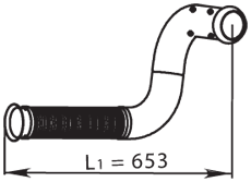 Tubo de escape DINEX 66121
