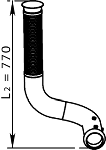 Tubo de escape DINEX 66123