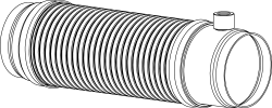 Tubo de escape DINEX 66139-RK