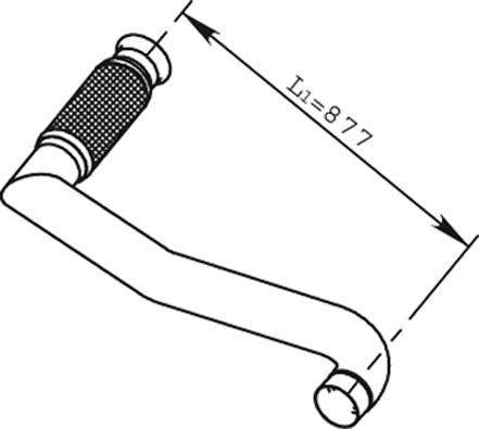 Tubo de escape DINEX 66215