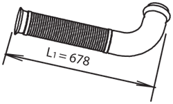 Tubo de escape DINEX 66220