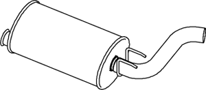 Silenciador posterior DINEX 66335