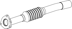 Tubo de escape DINEX 66349
