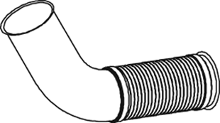 Tubo de escape DINEX 68038