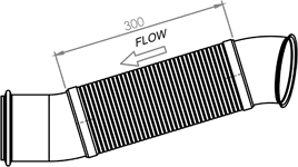 Tubo de escape DINEX 68051