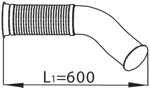 Tubo de escape DINEX 68090