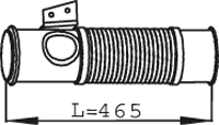 Tubo de escape DINEX 68091