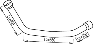Tubo de escape DINEX 68110