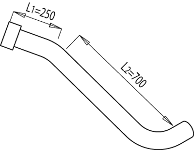 Tubo de escape DINEX 68168