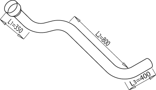 Tubo de escape DINEX 68169