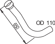 Tubo de escape DINEX 68170