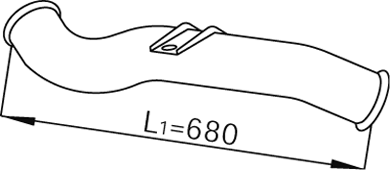 Tubo de escape DINEX 68238