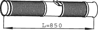 Tubo de escape DINEX 68273