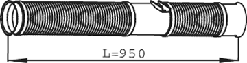 Tubo de escape DINEX 68277