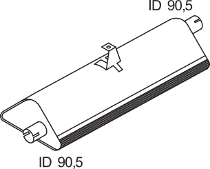 Silenciador central/posterior DINEX 68301