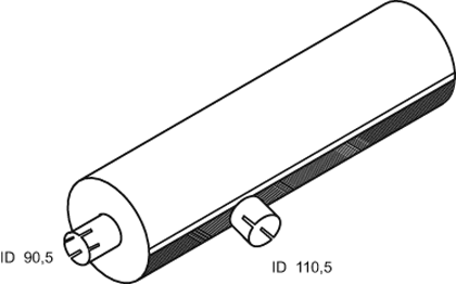 Silenciador central/posterior DINEX 68302