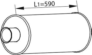 Silenciador central/posterior DINEX 68331