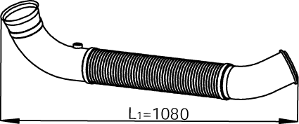 Tubo de escape DINEX 68505