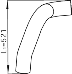 Tubo de escape DINEX 68506