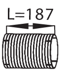 Unión flexible, escape DINEX 68507