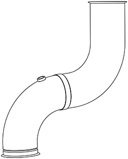 Tubo de escape DINEX 68526