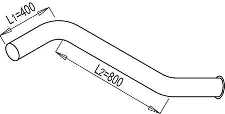 Tubo de escape DINEX 68651