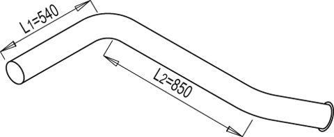 Tubo de escape DINEX 68655