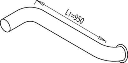 Tubo de escape DINEX 68672