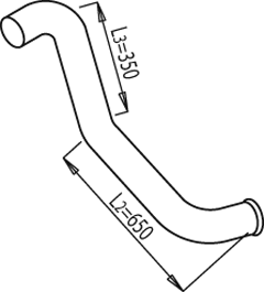 Tubo de escape DINEX 68673
