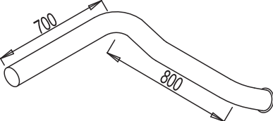 Tubo de escape DINEX 68690