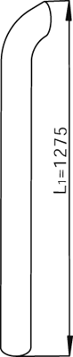 Tubo de escape DINEX 68701