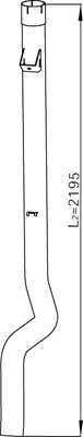 Tubo de escape DINEX 68707