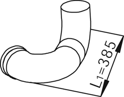 Tubo de escape DINEX 68708