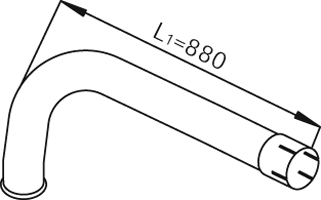 Tubo de escape DINEX 68771