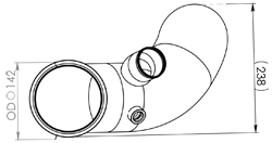Tubo de escape DINEX 68776