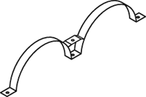 Pieza de fijación, sistema de escape DINEX 68806