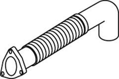 Tubo de escape DINEX 69102