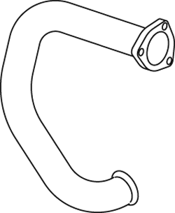 Tubo de escape DINEX 69120
