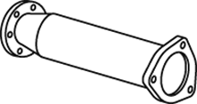 Tubo de escape DINEX 69147