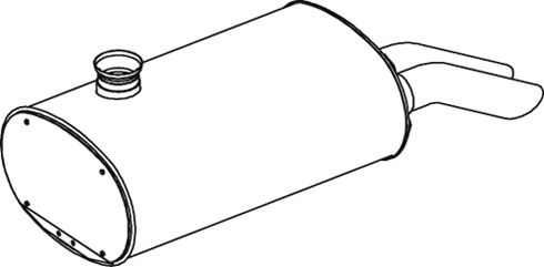 Silenciador central/posterior DINEX 69326
