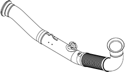 Tubo de escape DINEX 6JA000