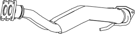 Tubo de escape Vw TRANSPORTER T4 Bus · Vw TRANSPORTER T4 Van · Vw TRANSPORTER T4 Platform/Chassis (70E, 70L, 70M, 7DE, 7DL, 7D