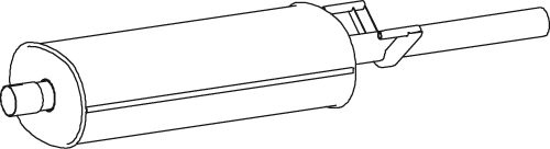 silenciador del medio Vw LT 28-35 II Bus · Vw LT 28-46 II Van · Vw LT 28-46 II Platform/Chassis