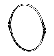 Pieza de fijación, sistema de escape DINEX 78807