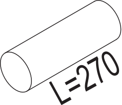 Tubo de escape DINEX 80190