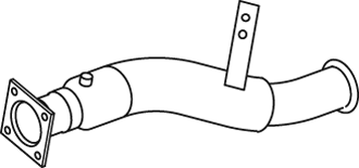 Tubo de escape DINEX 80245