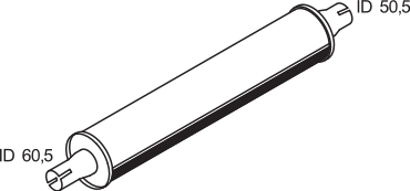 Silenciador central/posterior DINEX 80307