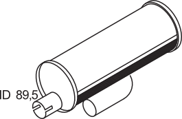 Silenciador central/posterior DINEX 80348