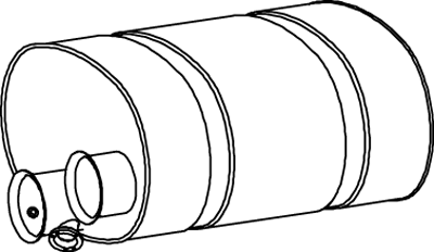 Silenciador central/posterior DINEX 80392