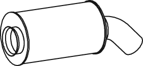 Silenciador central/posterior DINEX 80406